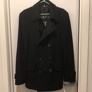 Juicy Couture black pea coat Large